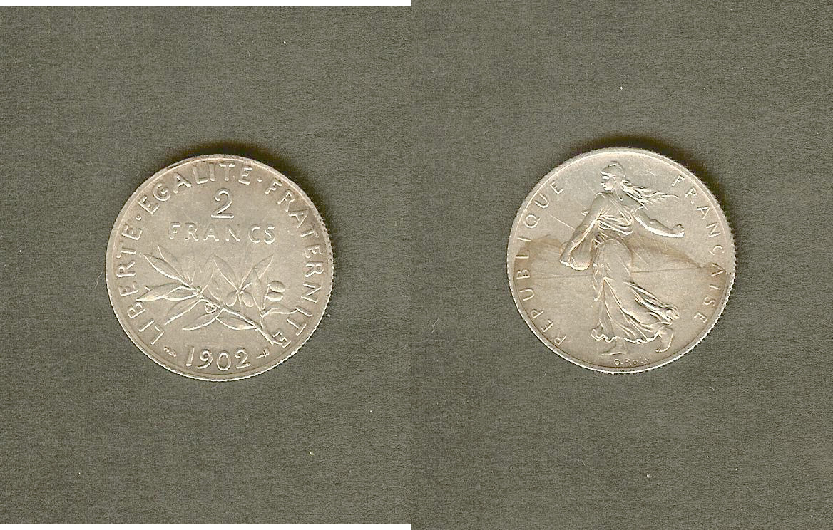 2 francs Semeuse 1902 SUP+